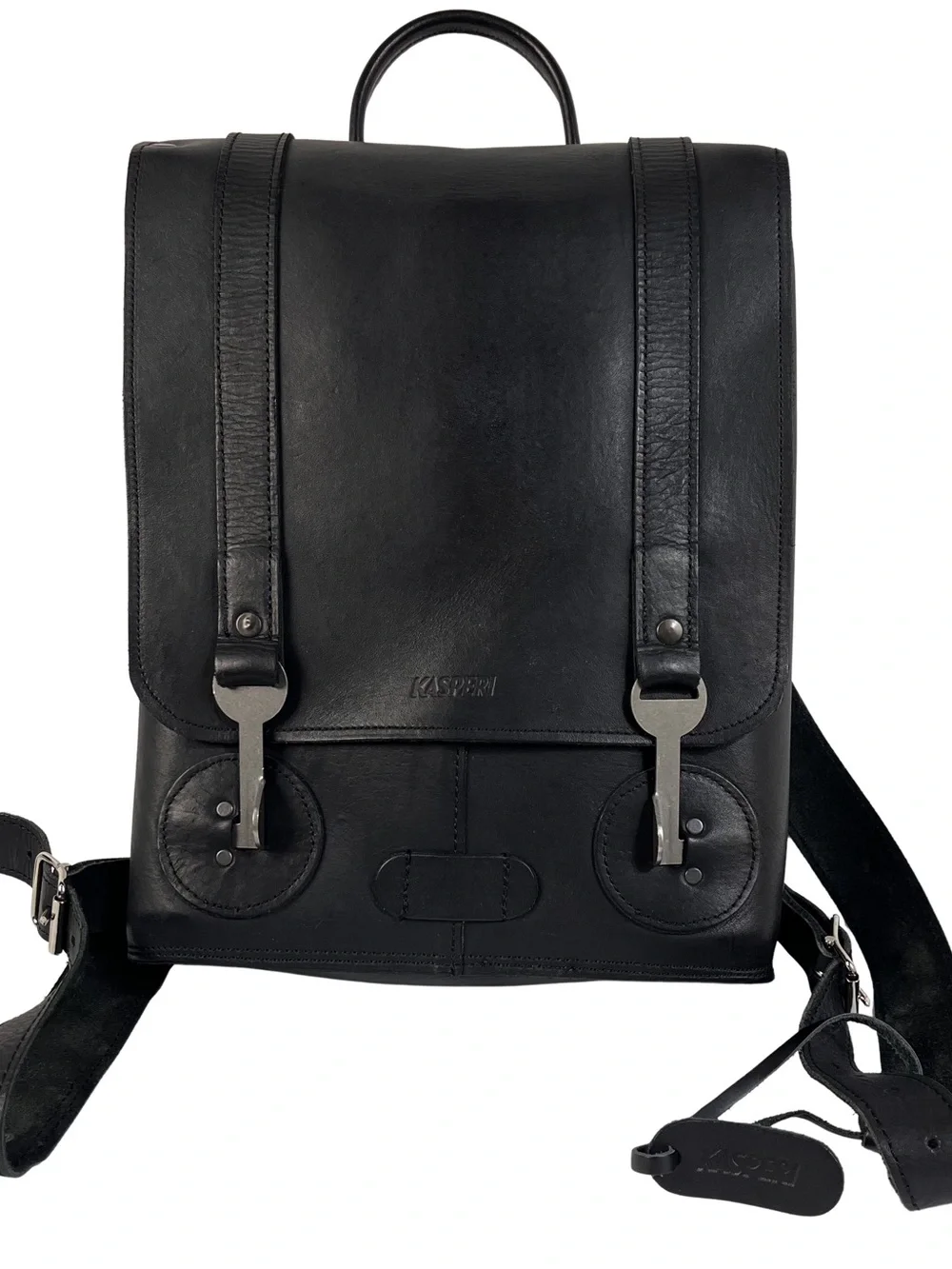 Kasperi Specials S.02 Backpack, Small Black Leather